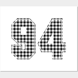 Plaid Number - 94 - Dark Posters and Art